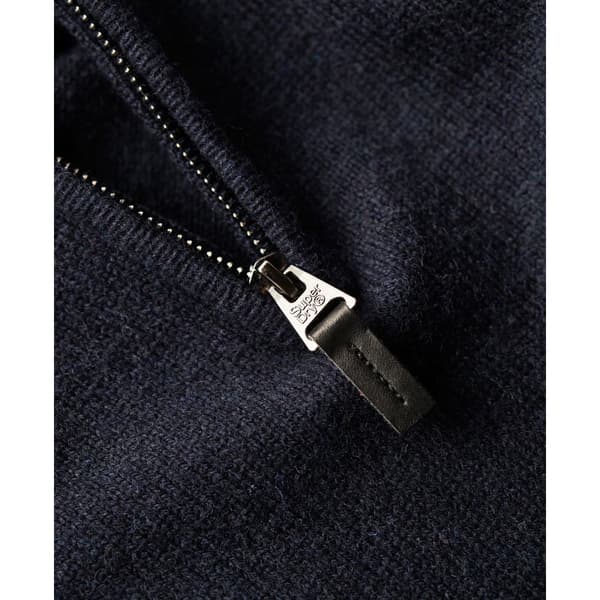 Superdry Kortärmad T-shirt Med Rund Hals Essential Embroidered Henley Blå XL Man