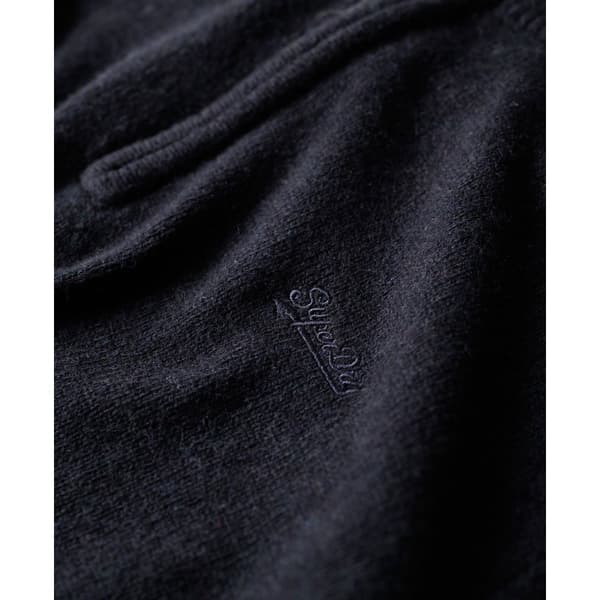 Superdry Kortärmad T-shirt Med Rund Hals Essential Embroidered Henley Blå XL Man