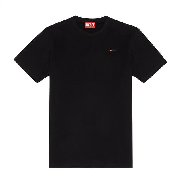 Diesel Kortärmad T-shirt Just Microdiv Svart M Man