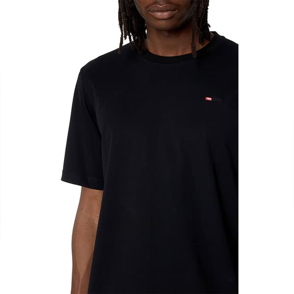 Diesel Kortärmad T-shirt Just Microdiv Svart M Man