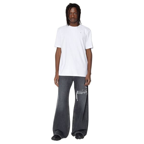 Diesel Kortärmad T-shirt Just Microdiv Vit L Man
