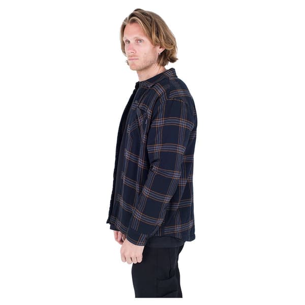 Hurley Lang ærmet Skjorte Portland Sherpa Sort M Mand