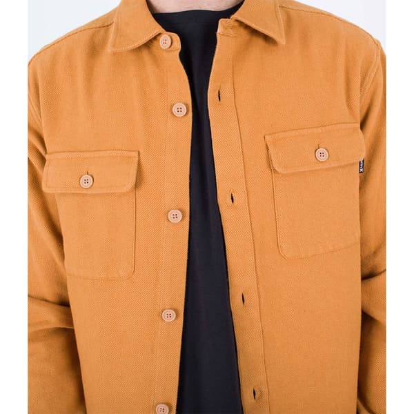 Hurley Pitkähihainen Paita Santa Cruz Twill Oranssi L Mies