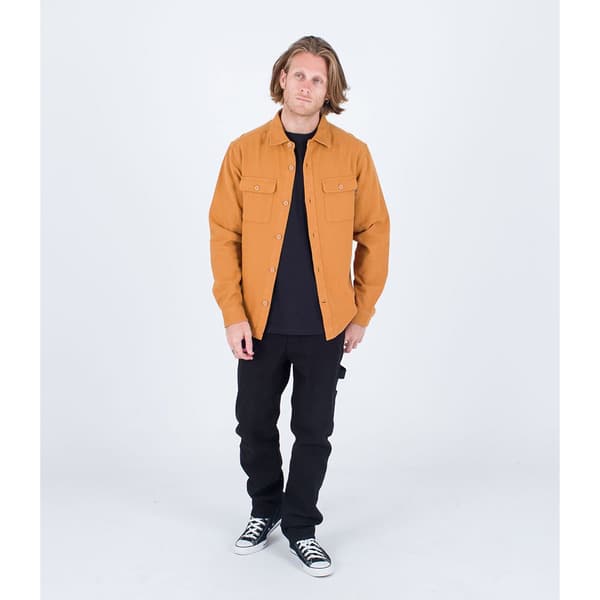 Hurley Pitkähihainen Paita Santa Cruz Twill Oranssi L Mies