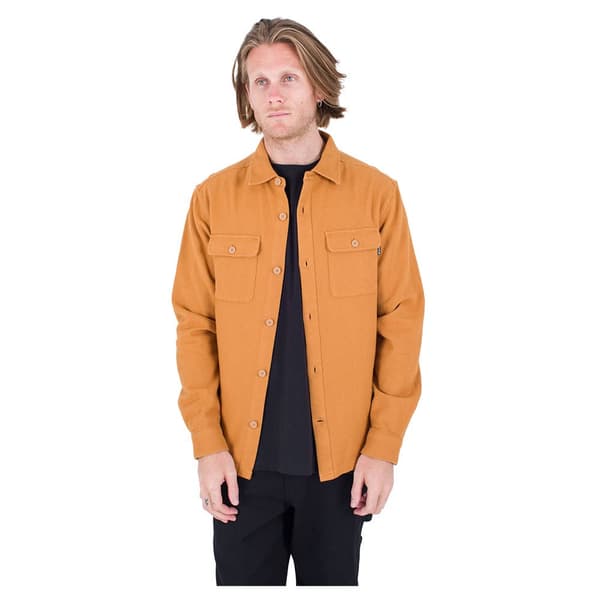 Hurley Pitkähihainen Paita Santa Cruz Twill Oranssi L Mies