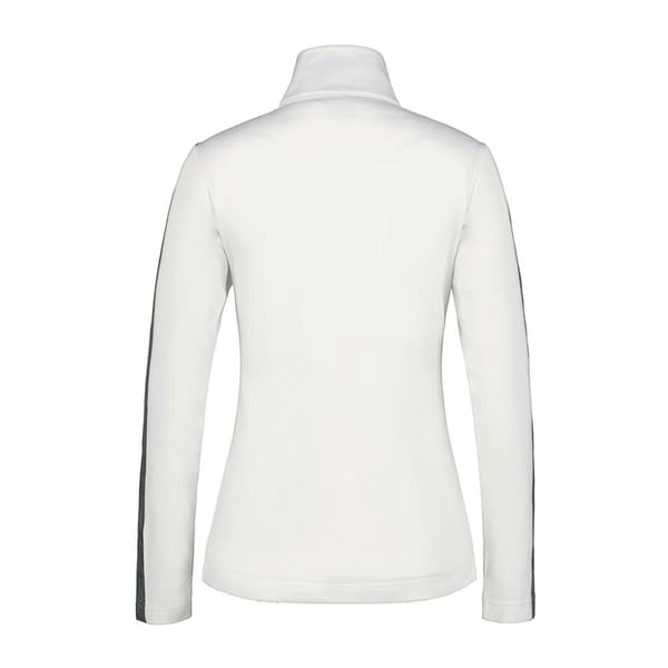Luhta Långärmad T-shirt Med Halv Dragkedja Kuusa Vit S Kvinna