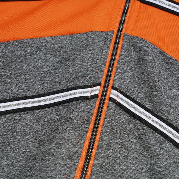Luhta Langærmet T-shirt Med Halv Lynlås Levi Orange S Kvinde