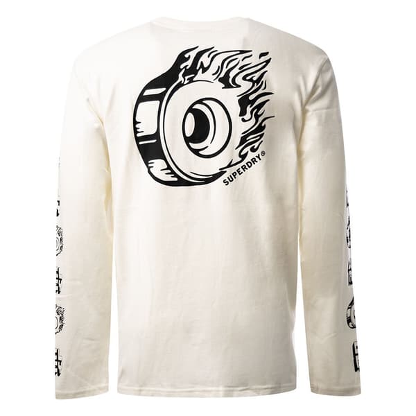 Superdry Långärmad T-shirt Vintage Surf Ranchero Vit M Man