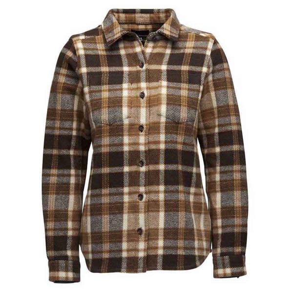 Black Diamond Långärmad Tröja Project Heavy Flannel Brun M Kvinna