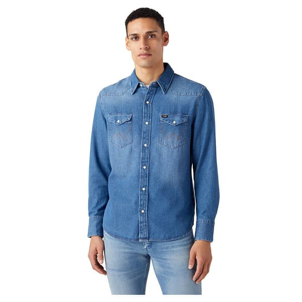 Wrangler Långärmad Tröja 27mw Blå L Man
