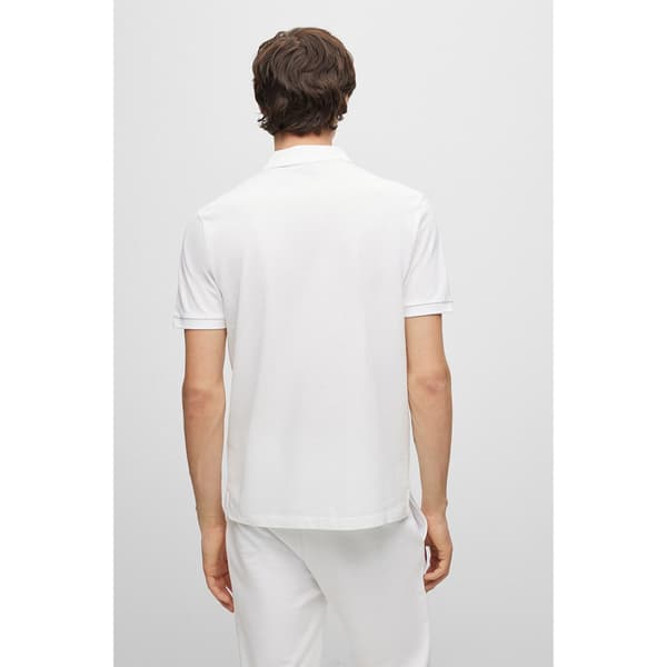 Hugo Kortærmet Poloshirt Donos222 10231467 01 Hvid M Mand