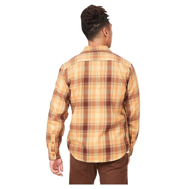 Marmot Lang ærmet Skjorte Fairfax Novelty Light Weight Flannel Brun L Mand