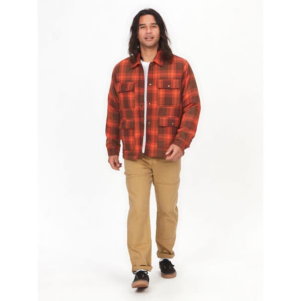 Marmot Pitkähihainen Paita Ridgefield Sherpa Flannel Oranssi M Mies