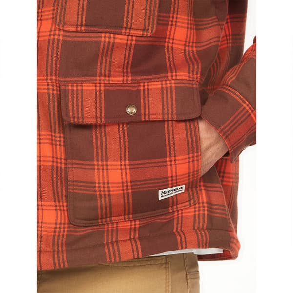 Marmot Pitkähihainen Paita Ridgefield Sherpa Flannel Oranssi M Mies
