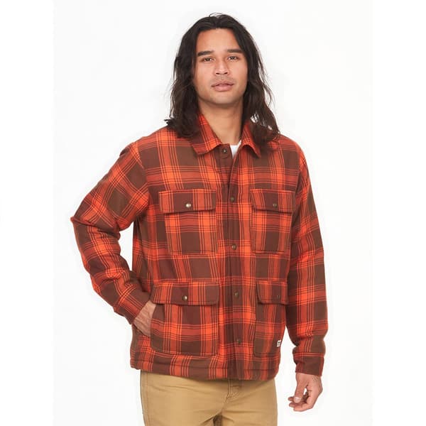 Marmot Pitkähihainen Paita Ridgefield Sherpa Flannel Oranssi M Mies