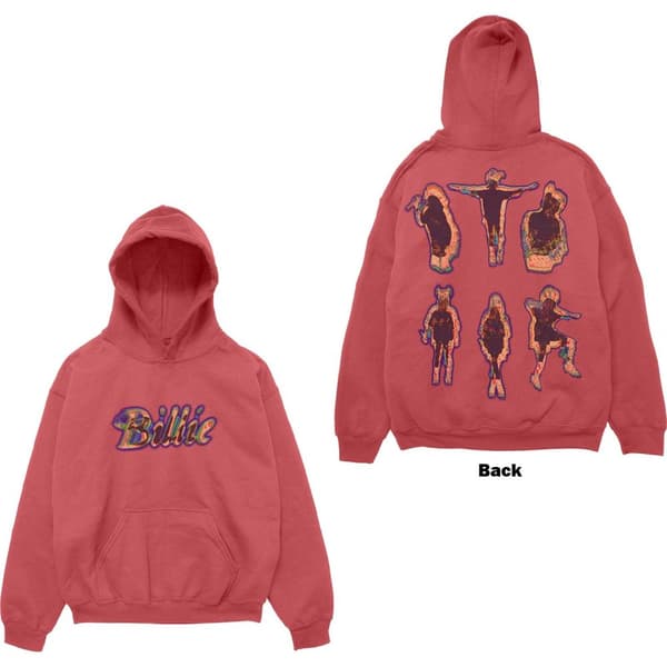 Billie Eilish Unisex Pullover Hoodie: Silhouettes (Back Print) (Large)