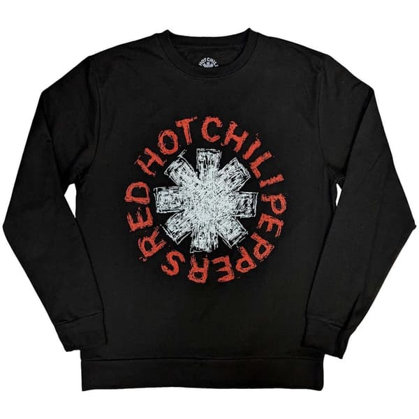 Red Hot Chili Peppers Unisex Sweatshirt: Scribble Asterisk (Medium)