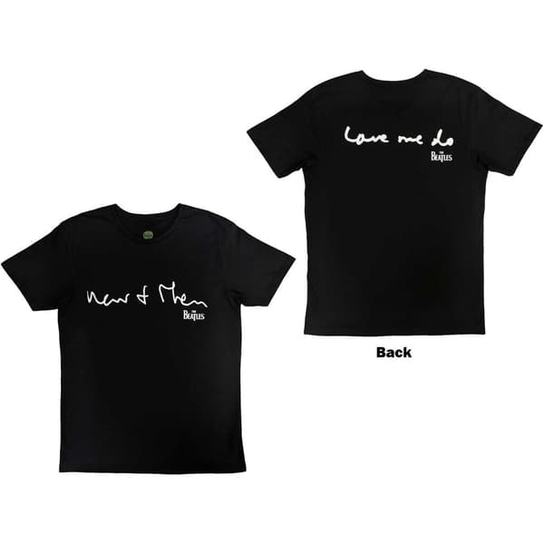 The Beatles Unisex T-Shirt: Now & Then (Back Print) (Large)