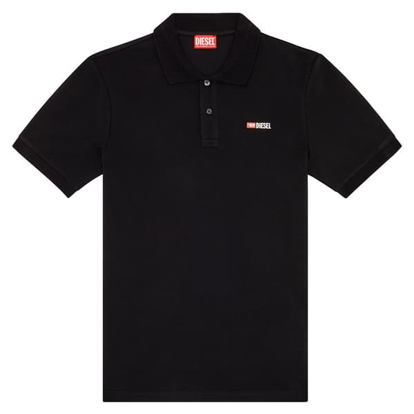 Diesel Kortærmet Polo Smith Sort M Mand