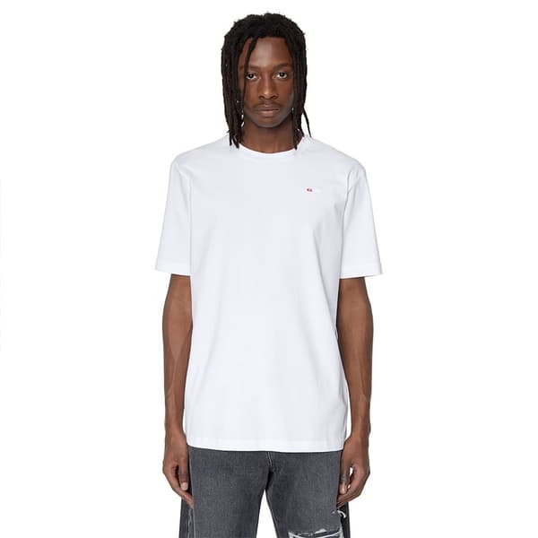 Diesel Kortærmet T-shirt Just Microdiv Hvid XL Mand
