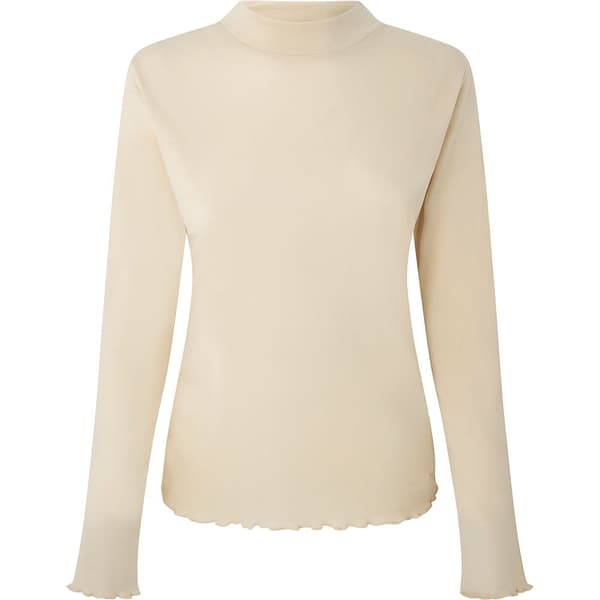Pepe Jeans Långärmad T-shirt Charlene Beige M Kvinna