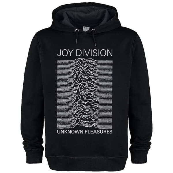 Joy Division: Amplified Vintage Black Hoodie - Unknown Pleasures (X-Large)