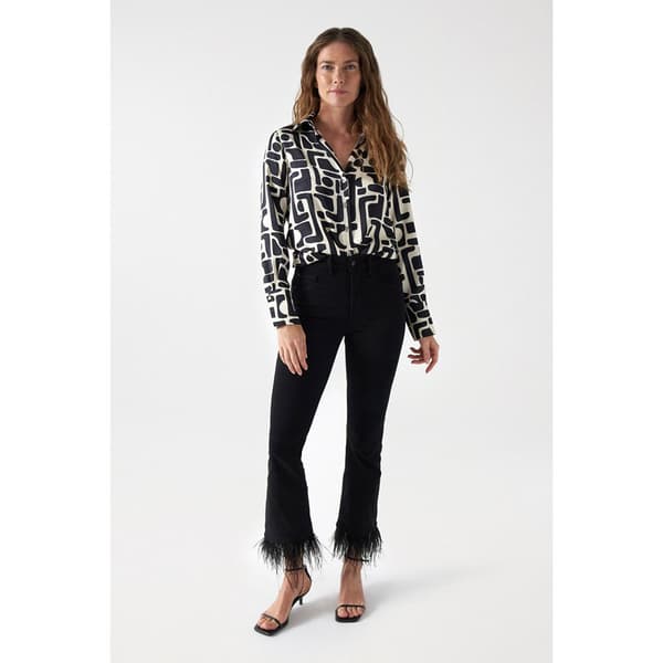 Salsa Jeans Pitkähihainen Paita 21007119 Beige L Nainen