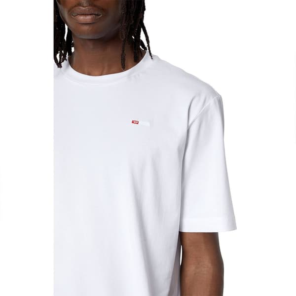 Diesel Kortærmet T-shirt Just Microdiv Hvid S Mand