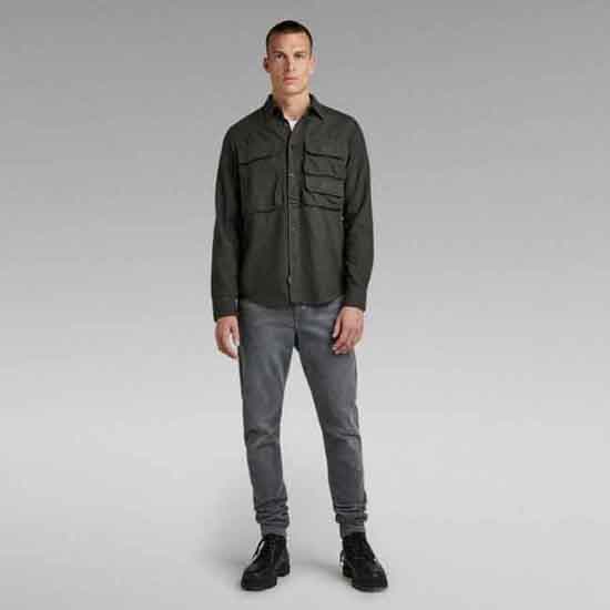 G-star Långärmad Tröja Container Pocket Regular Grönt M Man