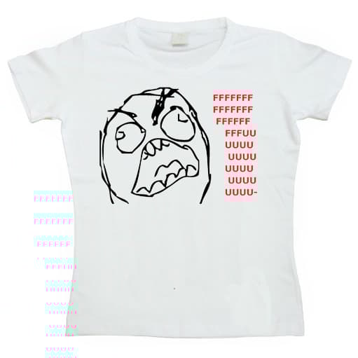 FFFFFUUUUU Dam T-shirt XL