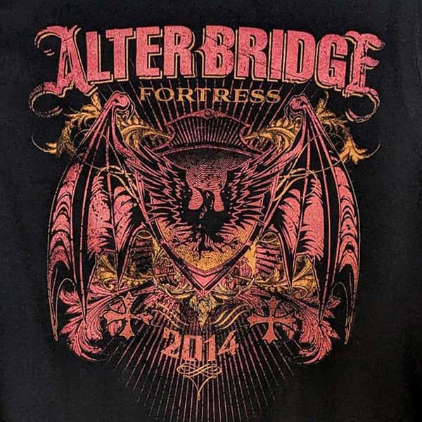 Alter Bridge Fortress Batwing Eagle Womens Skinny Fit T Shirt