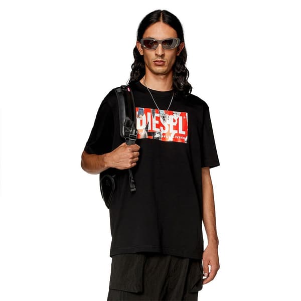 Diesel Kortärmad T-shirt Just L13 Svart L Man