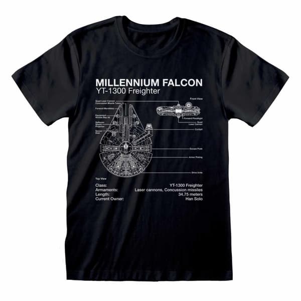 Star Wars - Millenium Falcon Sketch - Large