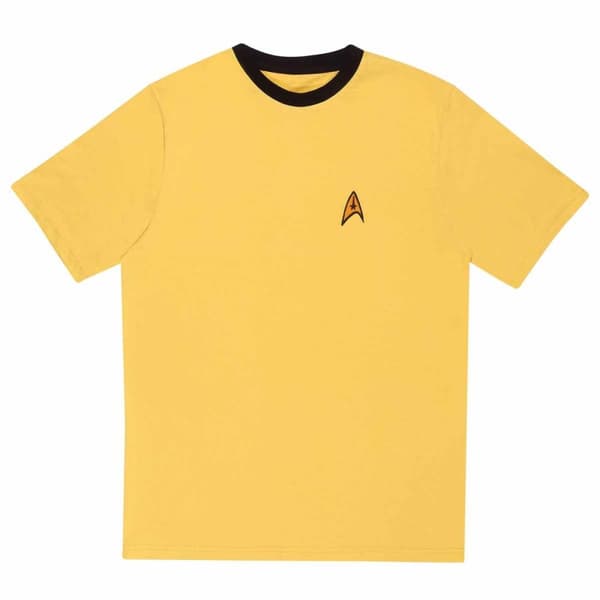 Star Trek - Yellow Uniform Unisex Sunflower T-shirt (embroidered) ex ex large - Ex Ex Large
