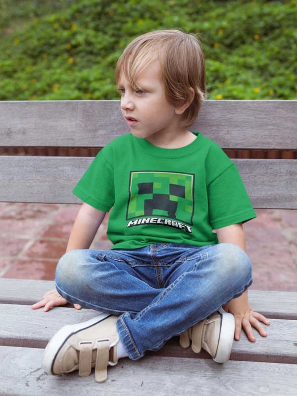 Minecraft - Creeper Face (Kids) - 3-4 Years