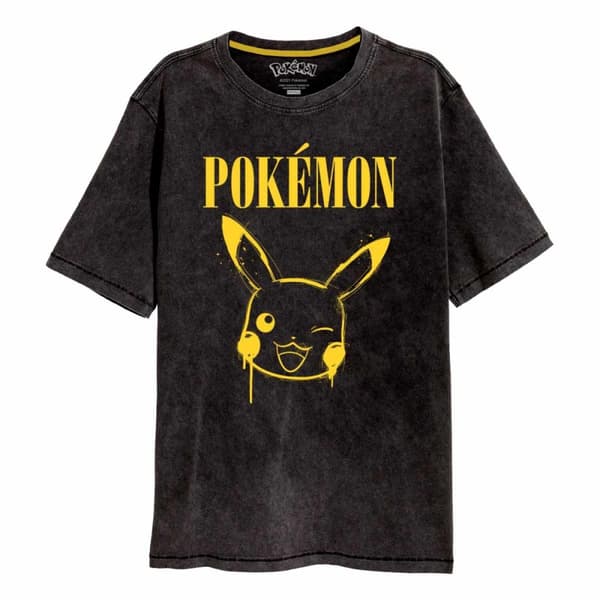 Pokemon - Graffiti Pikachu Acid Wash - Ex Large