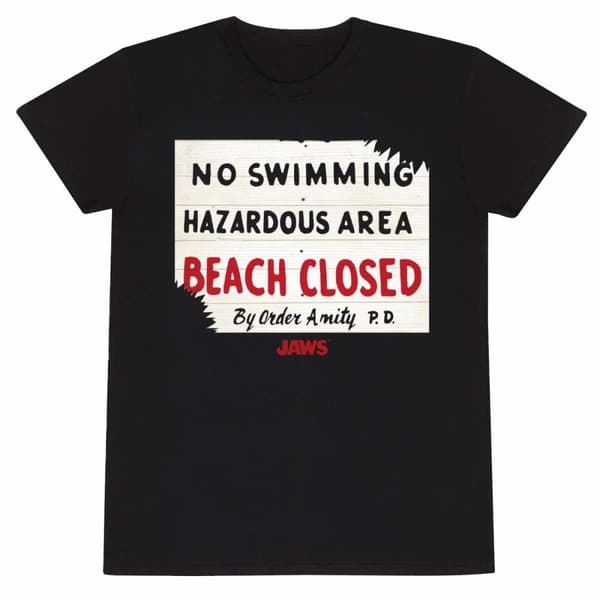 Jaws - No Swimming - Ex Large