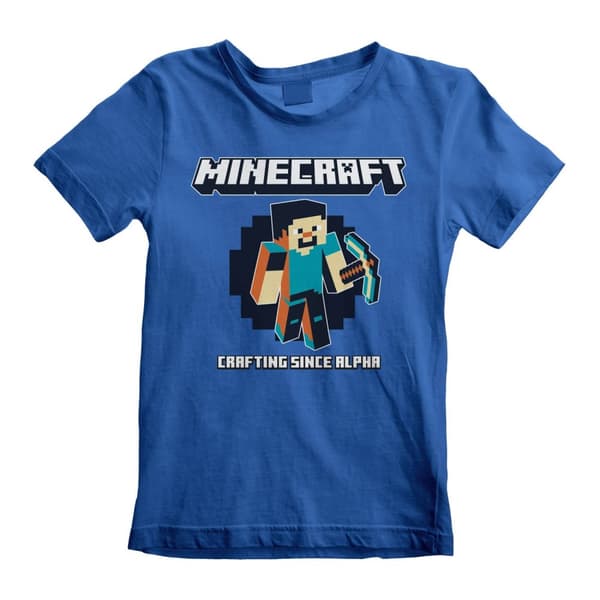 Minecraft - Crafting Since Alpha (Kids) T-shirt - Large