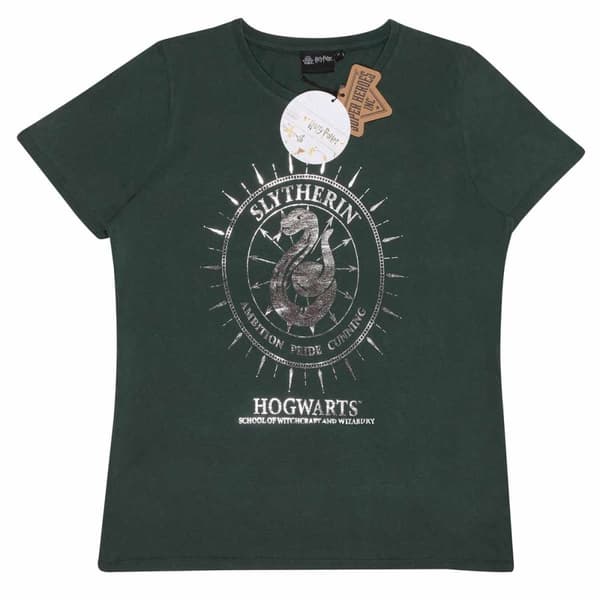 Harry Potter - Slytherin Constellations (SuperHeroes Inc. Womens Acid Wash T-Shirt) - Ex Large