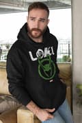 Miniatyrbild 2 av 2: Loki Season 2 - Distressed Logo (Hoodie) - Large
