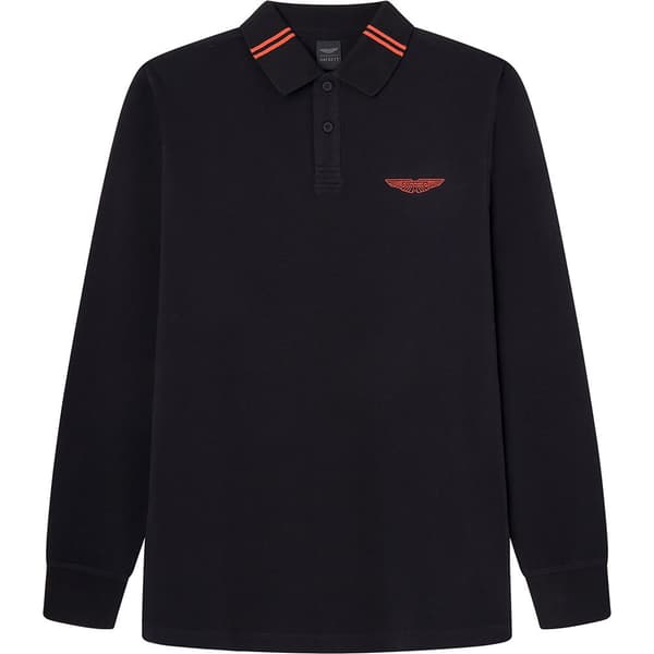 Hackett Långärmad Piké Hm550960 Svart XL Man