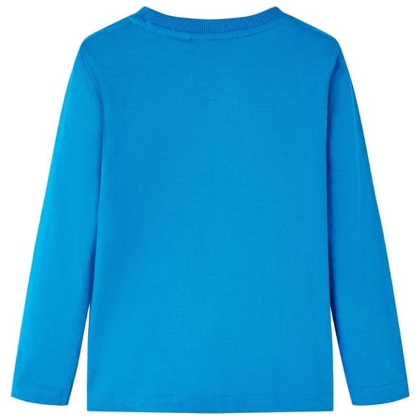 vidaXL Langærmet T-shirt til børn str. 104 koboltblå