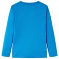 Miniatyrbillede 2 af 7: vidaXL Langærmet T-shirt til børn str. 104 koboltblå