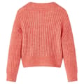 Miniatyrbillede 2 af 7: vidaXL Strikket cardigan til børn str. 104 laksefarvet