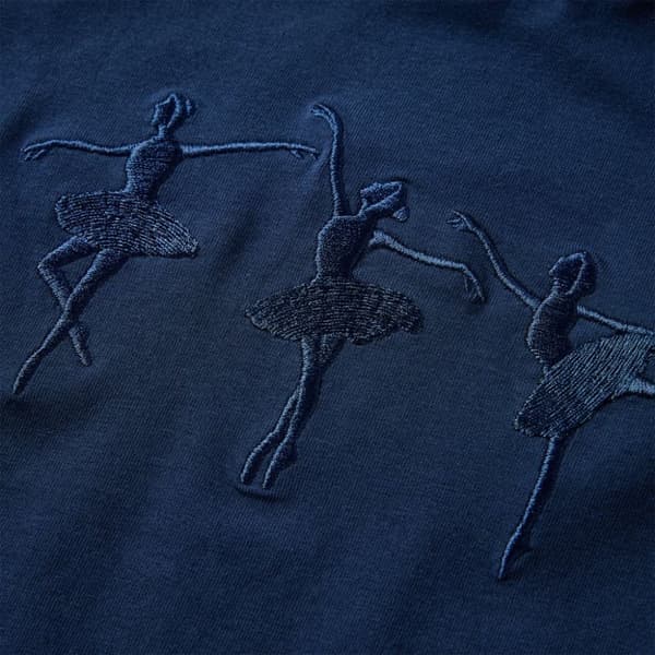 vidaXL T-shirt med långa ärmar för barn marinblå 104
