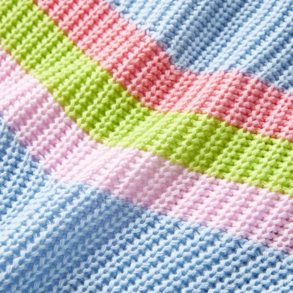 vidaXL Sweater til børn str. 140 strikket blå