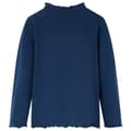 Miniatyrbillede 2 af 7: vidaXL Langærmet T-shirt til børn str. 92 marineblå