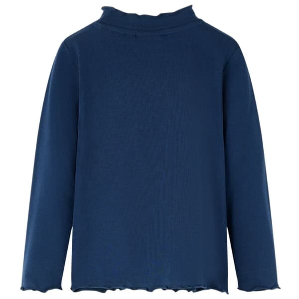 vidaXL Langærmet T-shirt til børn str. 92 marineblå