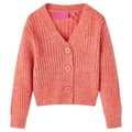 Miniatyrbillede 1 af 7: vidaXL Strikket cardigan til børn str. 140 laksefarvet