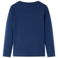Miniatyrbillede 2 af 7: vidaXL Langærmet T-shirt til børn str. 104 marineblå